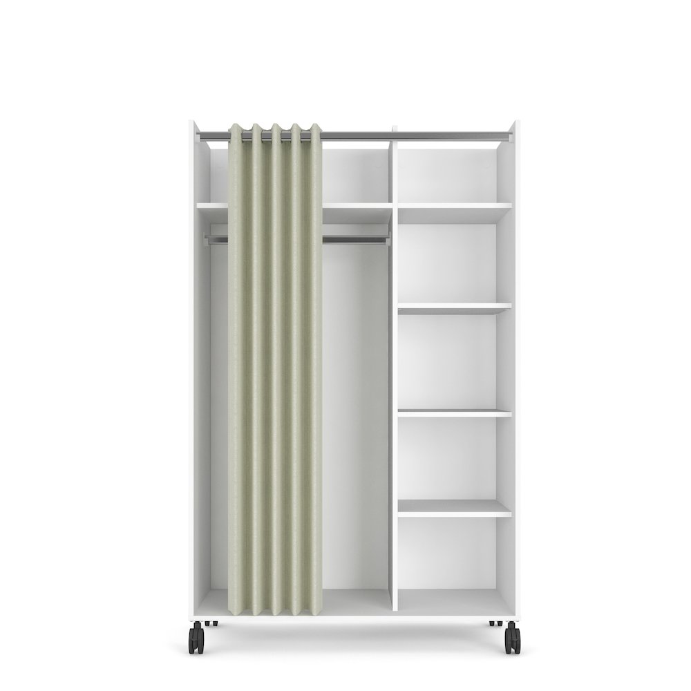 Lola Mobile Curtain Storage Center - Efficient Storage Solution for Clothes and Accessories