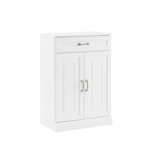 Stanton Storage Cabinet White | Modular Design, Adjustable Shelf | Perfect for Organizing Smaller Spaces