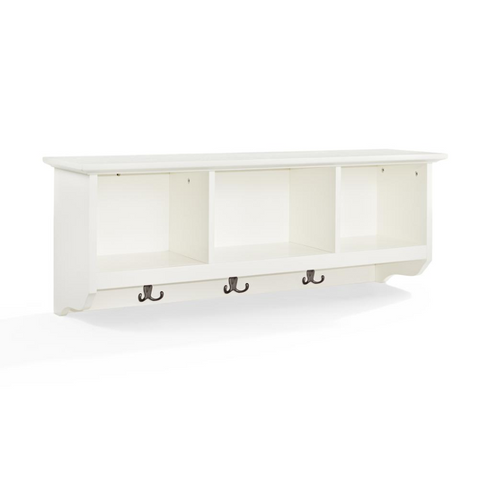 Brennan Storage Shelf White - Organize Your Entryway in Style