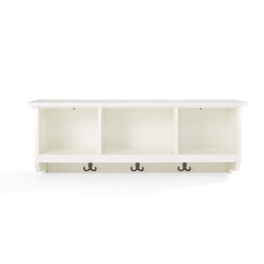 Brennan Storage Shelf White - Organize Your Entryway in Style