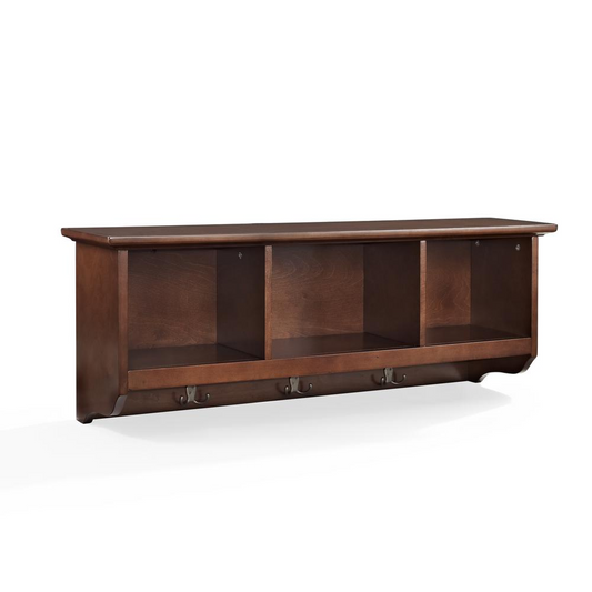 Brennan Storage Shelf Mahogany - Stylish and Functional Organizer for Entryway