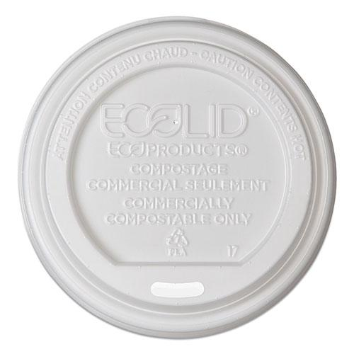 Eco-Products Renewable EcoLid Hot Cup Lids - Polylactic Acid (PLA) - 16 / Carton - White