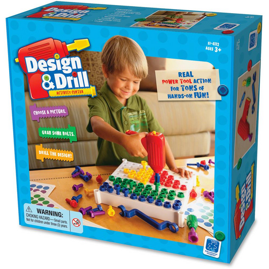 Educational Insights Design/Drill Activity Center - Theme/Subject: Learning - Skill Learning: Imagination, Creativity, Motor Skills, Color Matching, Skill Drill - 3-6 Year