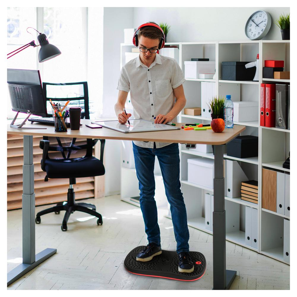 AFS-TEX® Active Anti-Microbial Exercise Wobble Balance Board - Improve Core Strength and Posture