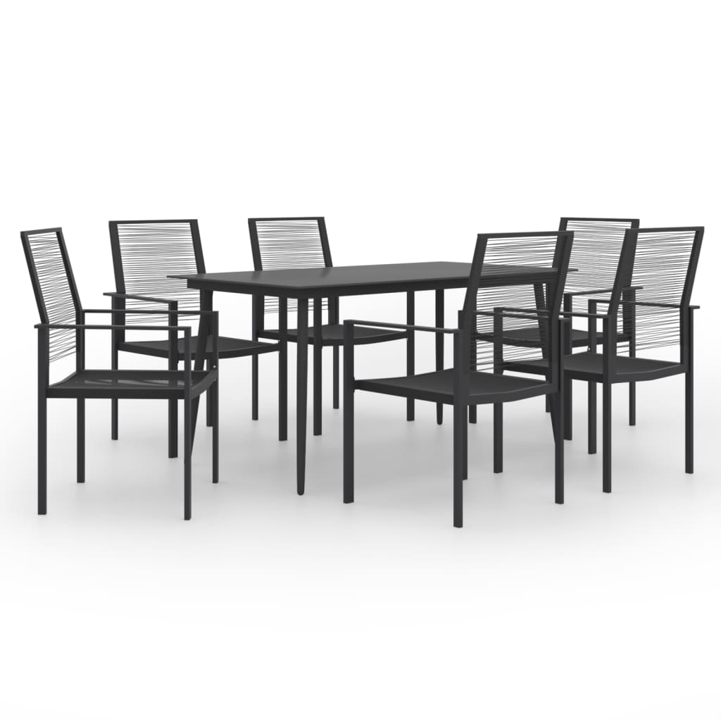 vidaXL 7 Piece Patio Dining Set - Sturdy and Weather Resistant