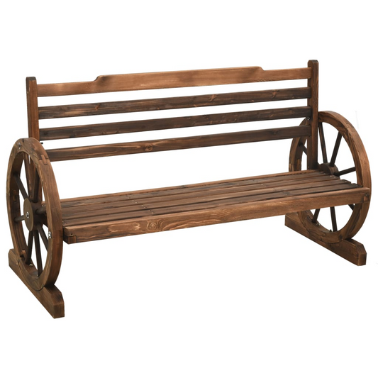 vidaXL Patio Bench 44" Solid Firwood - Outdoor Garden Furniture