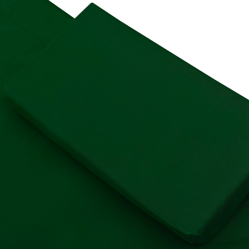 vidaXL Patio Lounge Bed Fabric Green - Outdoor Furniture for Relaxation