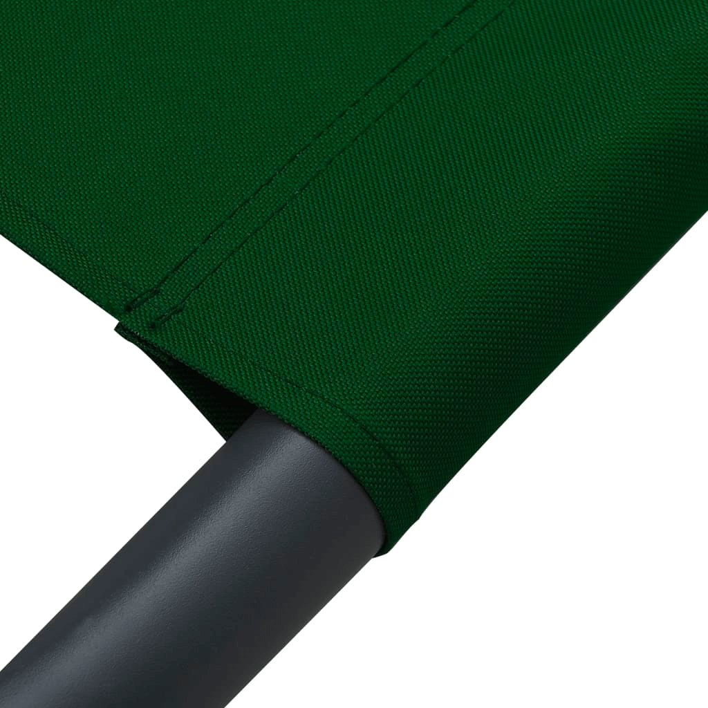 vidaXL Patio Lounge Bed Fabric Green - Outdoor Furniture for Relaxation