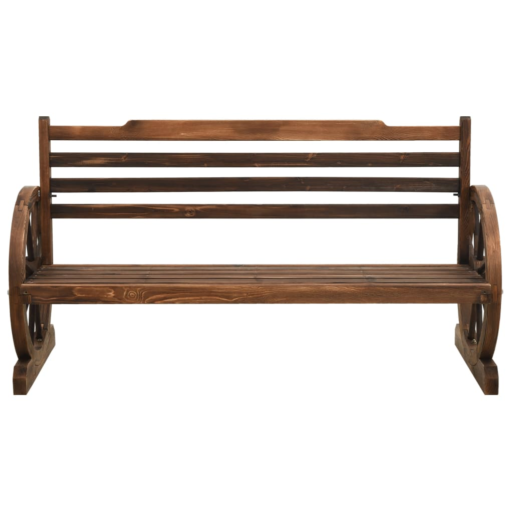 vidaXL Patio Bench 55.9" Solid Wood Fir - Garden Furniture for Relaxing Outdoors