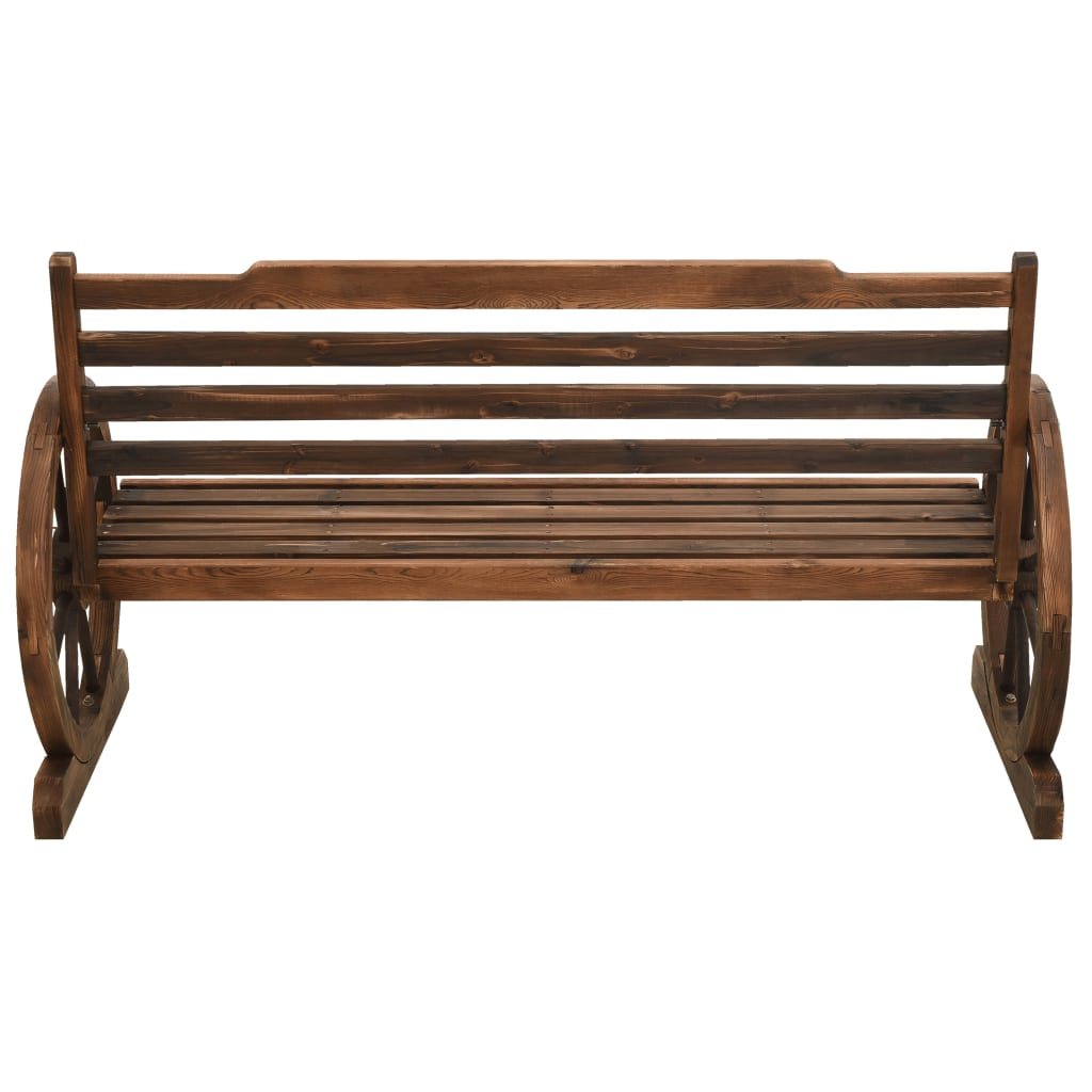 vidaXL Patio Bench 55.9" Solid Wood Fir - Garden Furniture for Relaxing Outdoors