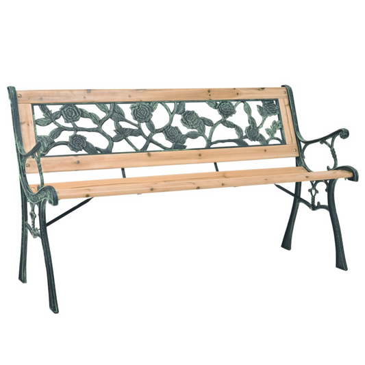 vidaXL Patio Bench 48" Wood - Nostalgic Design, High-Quality Materials