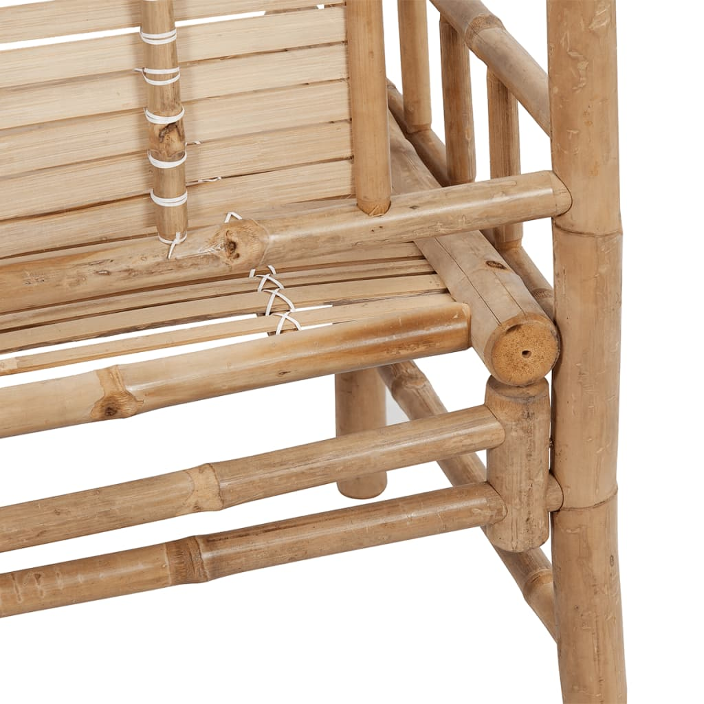 vidaXL Patio Bench 47.2" Bamboo - Durable and Comfortable Outdoor Seating
