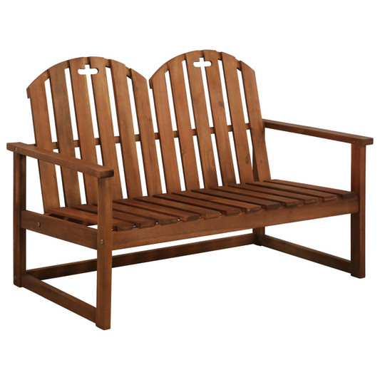 vidaXL Patio Bench 43.3" Solid Acacia Wood - Outdoor Furniture for Relaxing and Enjoying Leisure Time