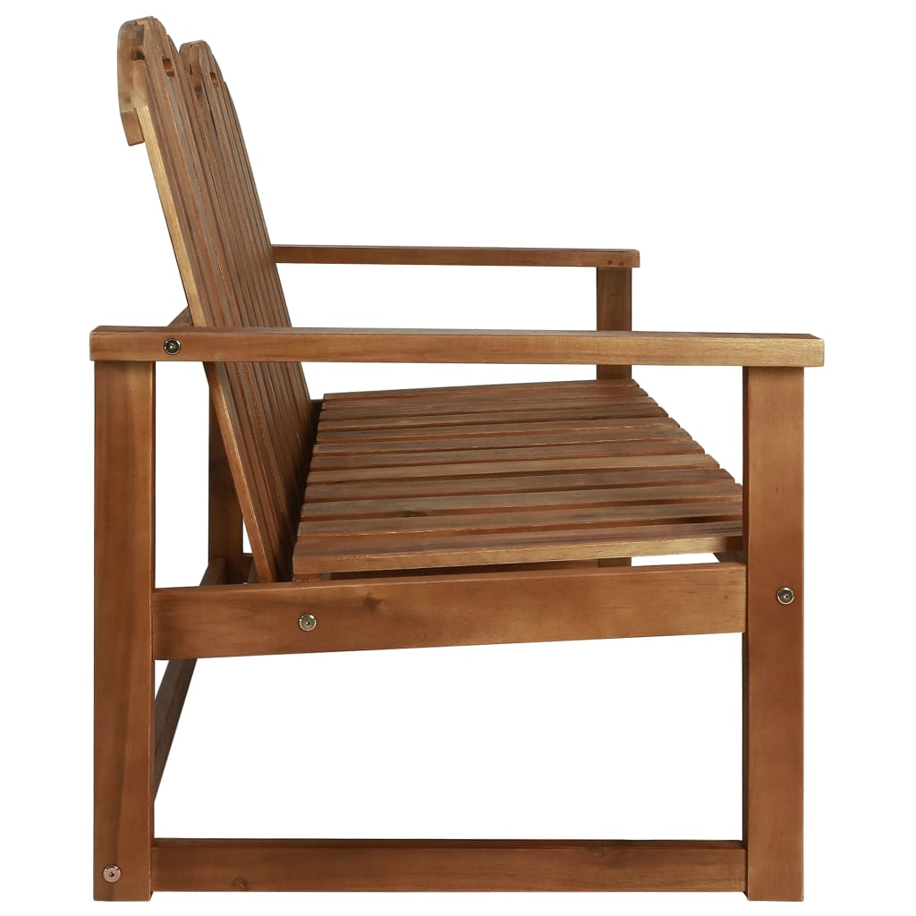 vidaXL Patio Bench 43.3" Solid Acacia Wood - Outdoor Furniture for Relaxing and Enjoying Leisure Time
