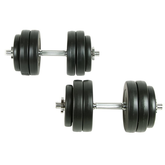 vidaXL 18 Piece Dumbbell Set 66.1 lb - Versatile Home Gym Equipment