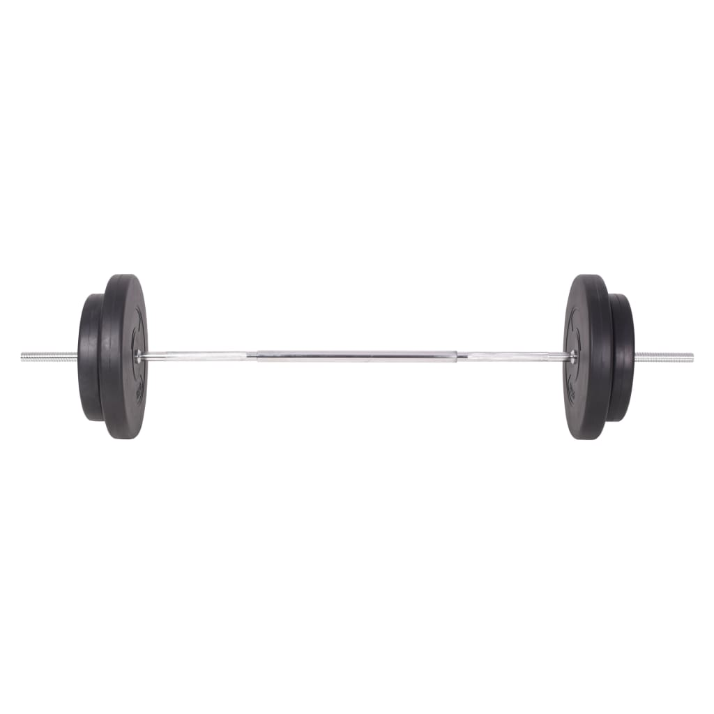 vidaXL Barbell and Dumbbell Set 198.4 lb - Versatile Weightlifting Set for Total Body Workout