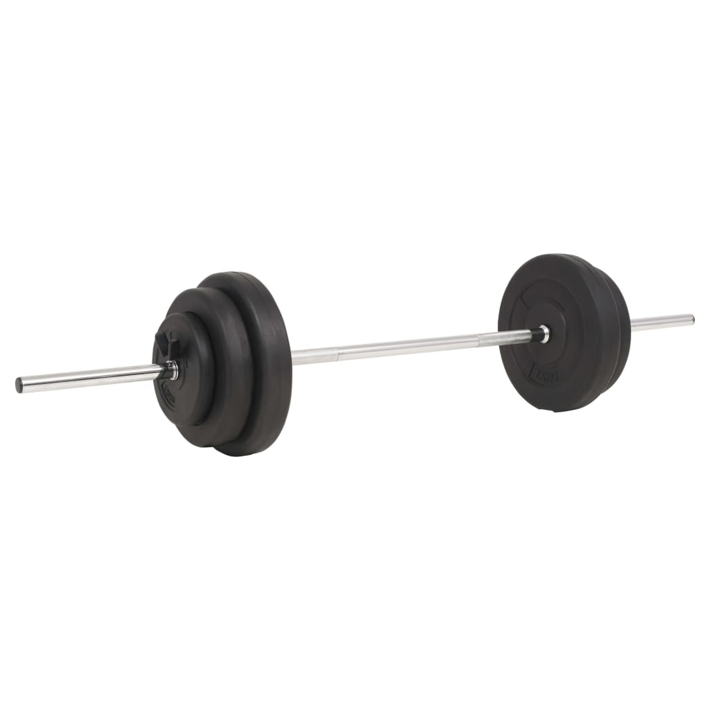 vidaXL Barbell Set 66.1 lb - Versatile Strength Training Equipment for a Total Body Workout