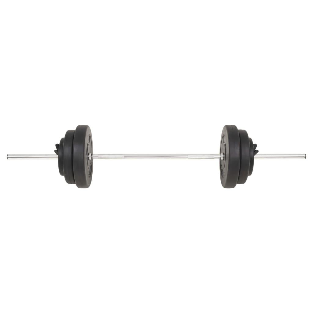 vidaXL Barbell Set 66.1 lb - Versatile Strength Training Equipment for a Total Body Workout