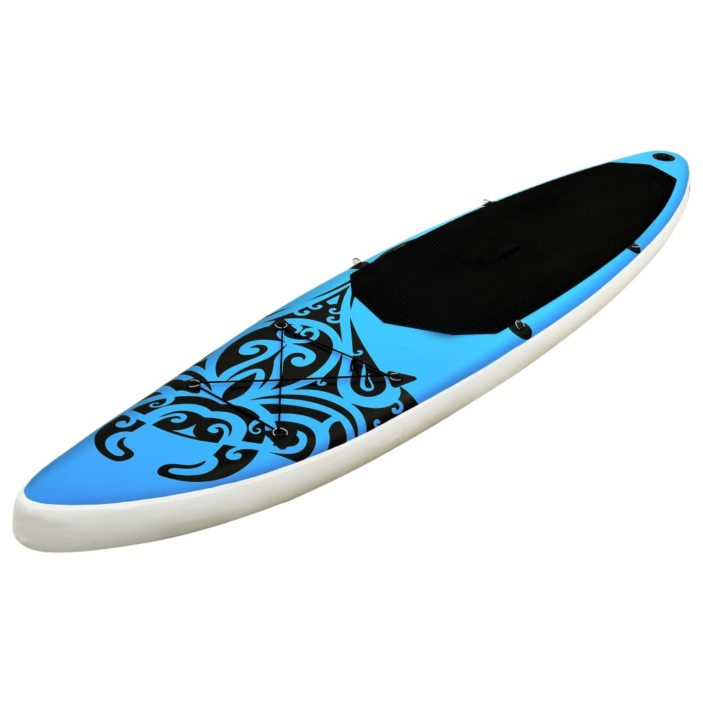 vidaXL Inflatable Stand Up Paddleboard Set 126"x29.9"x5.9" Blue