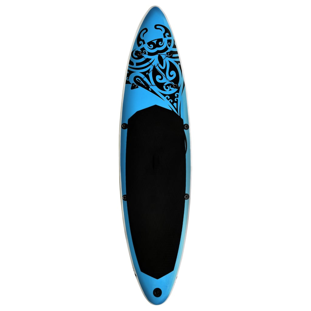 vidaXL Inflatable Stand Up Paddleboard Set 126"x29.9"x5.9" Blue