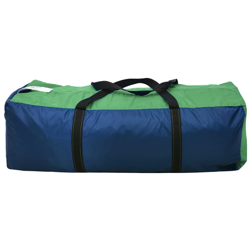 vidaXL Camping Tent 6 Persons Blue and Green - Spacious and Easy to Set Up