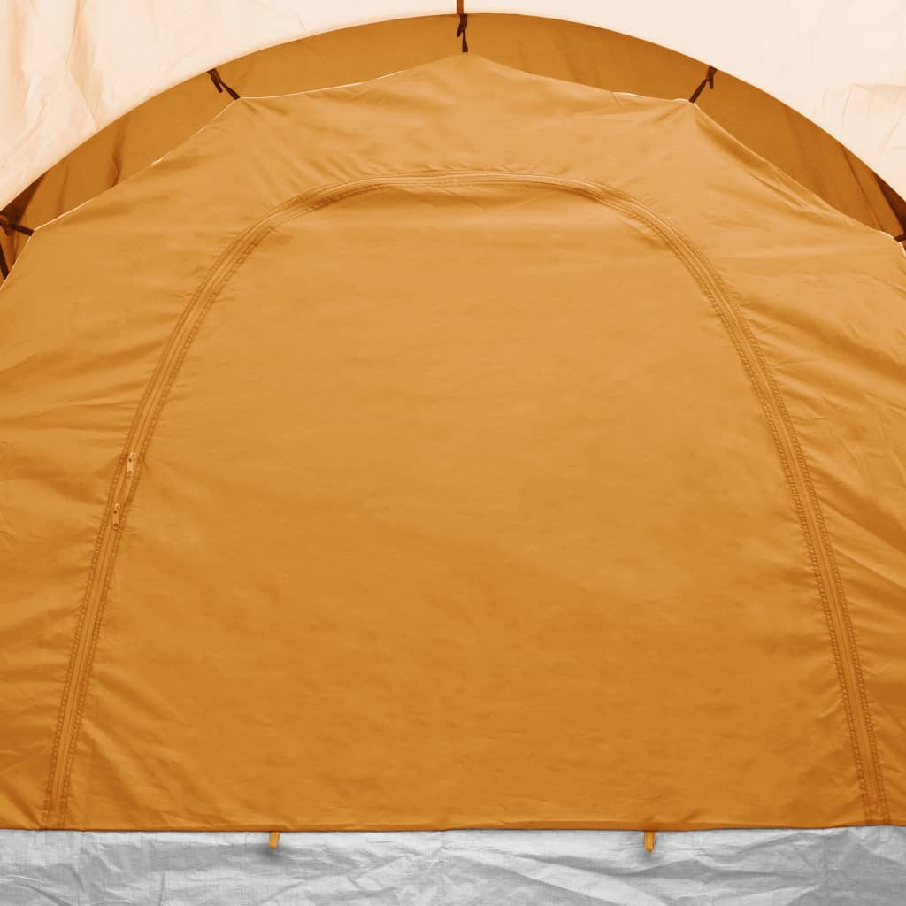 vidaXL Camping Tent 6 Persons Gray and Orange - Spacious and Easy-to-Set-Up