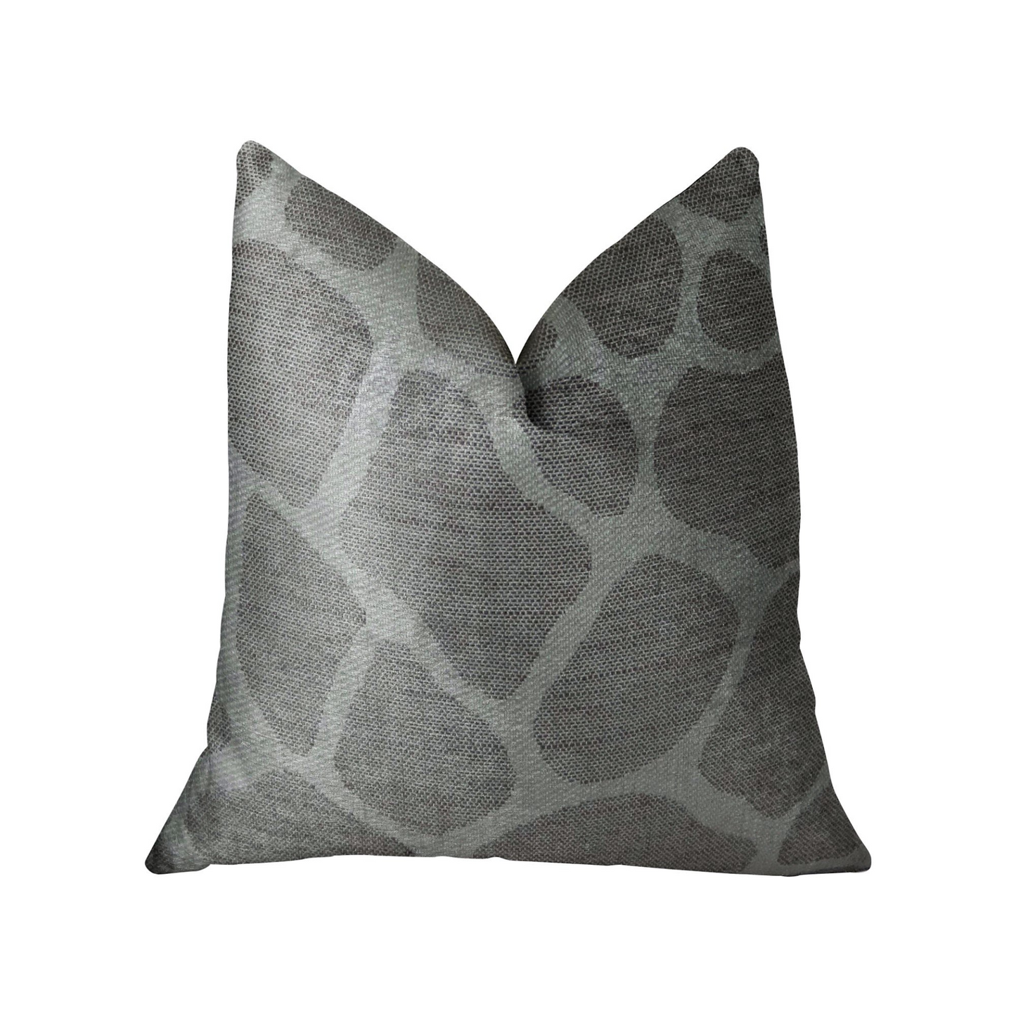 Soft Giraffe Gray and White Handmade Luxury Pillow - Elegant Decorative Accent Pillow for Any Room