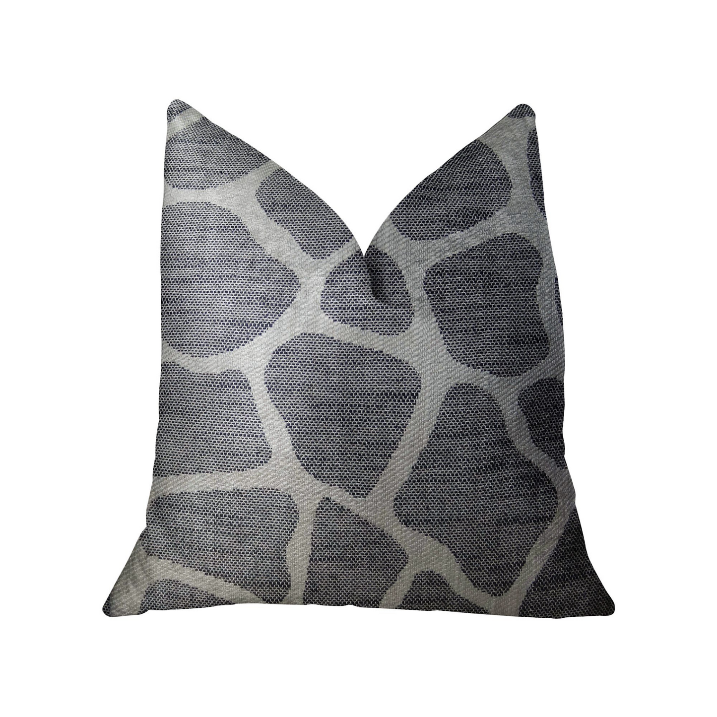 Sable Giraffe Black and Cream Handmade Luxury Pillow - Plutus