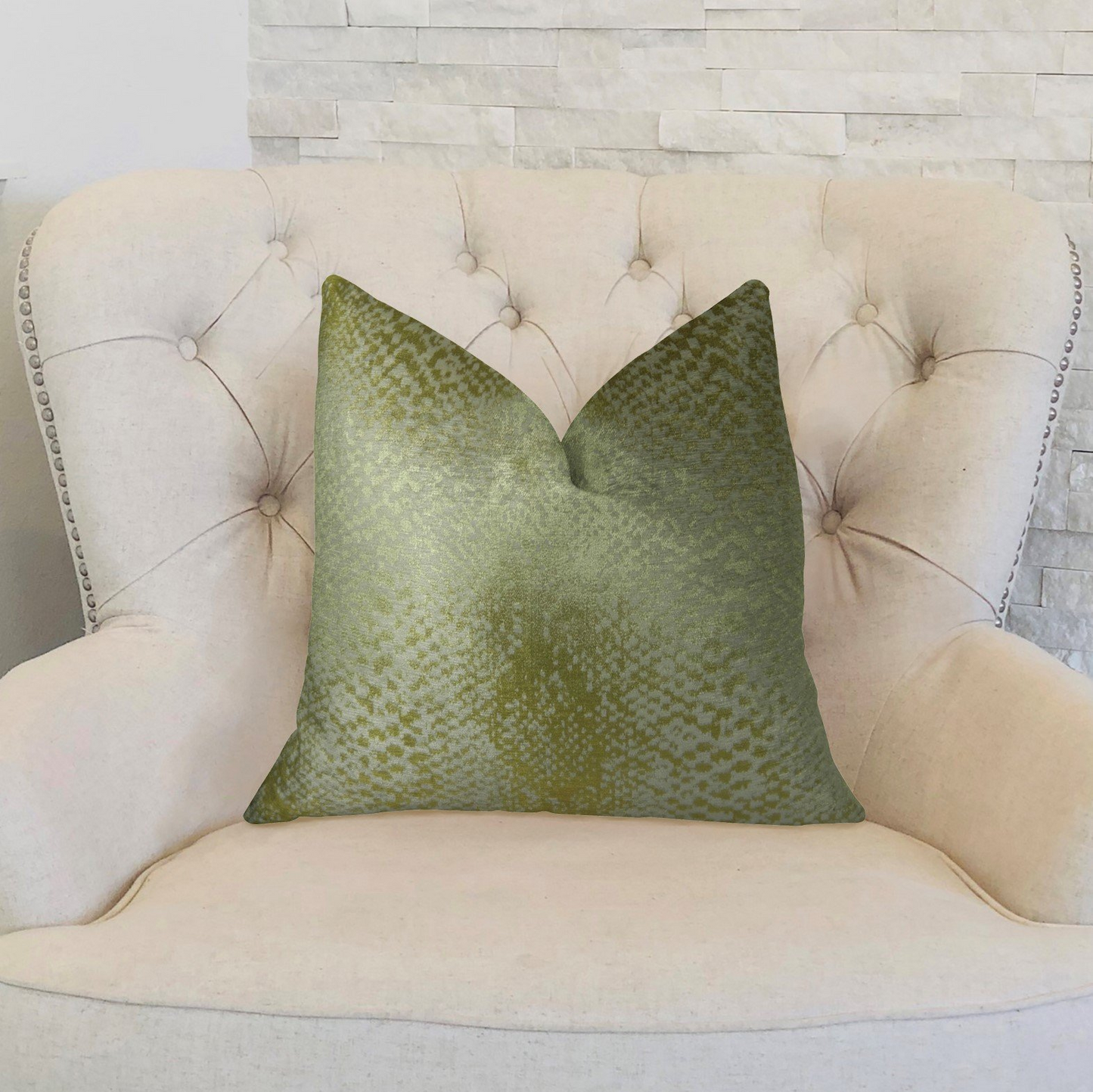 Venetian Gold Handmade Luxury Pillow - Elegant Decorative Pillow