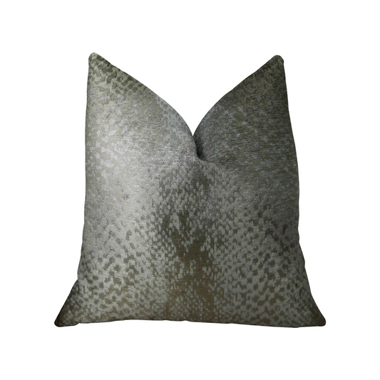 Venetian Silver Handmade Luxury Pillow - Plutus