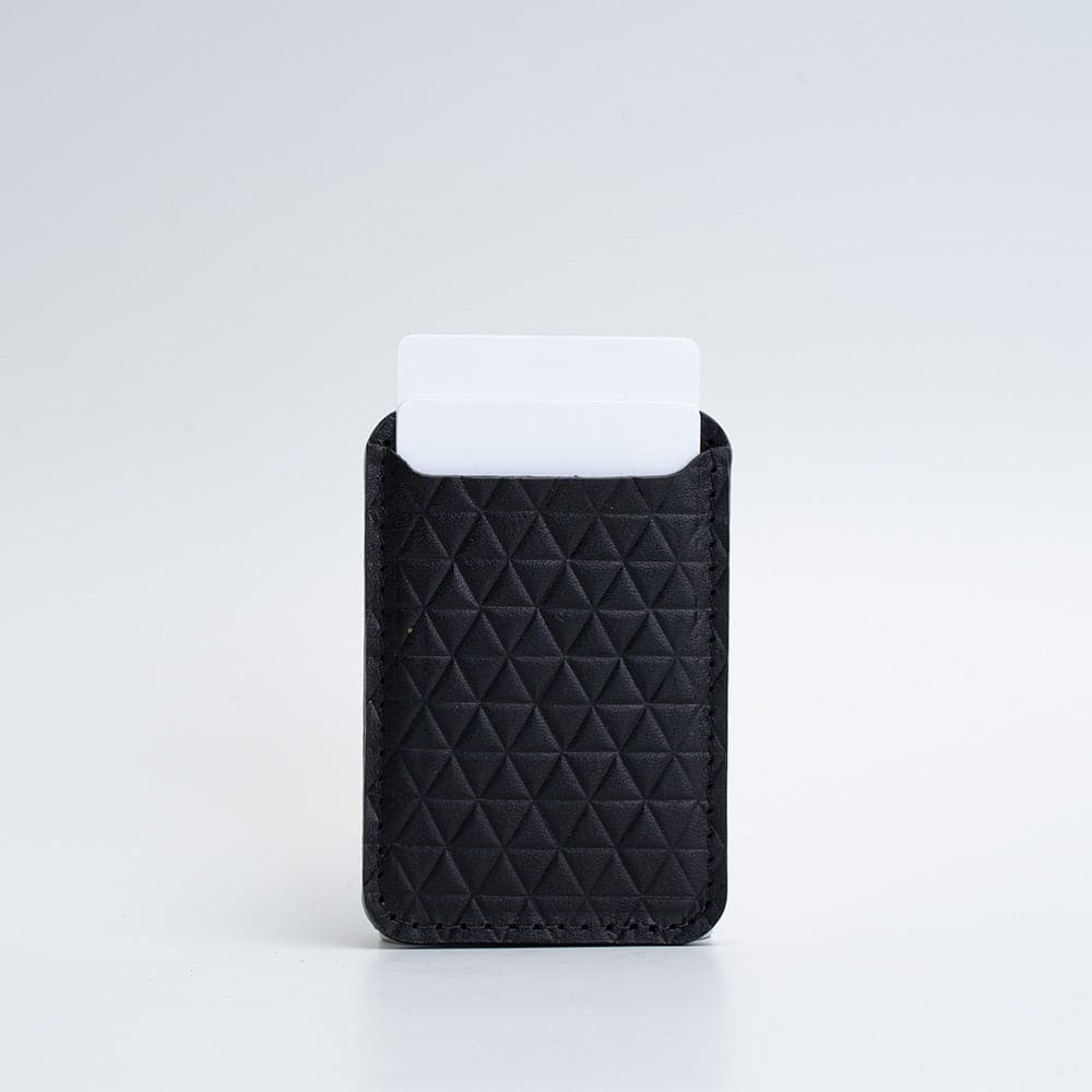 Luxurious Leather Wallet with MagSafe - Diamonds | Premium Full-Grain Italian Leather - Devenport's Discount Merchandise