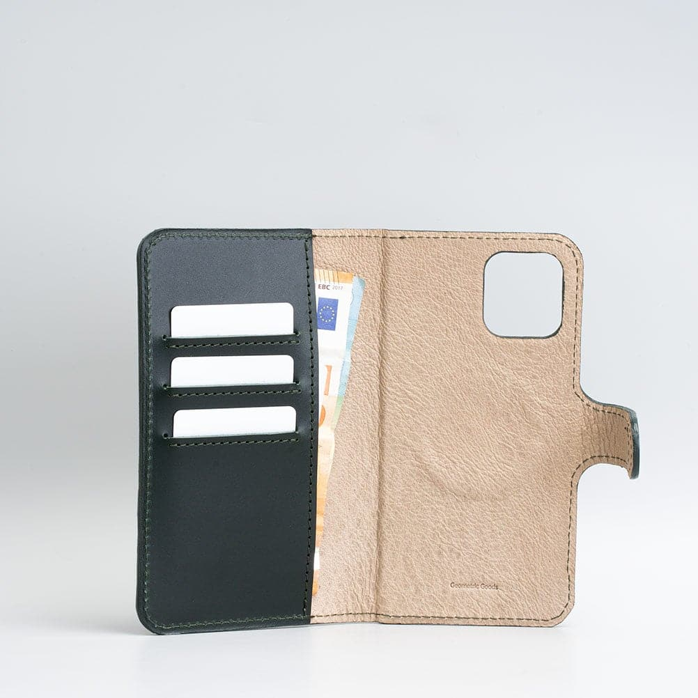 iPhone 12/13 Series Top-Grain Leather Folio Case Wallet with MagSafe - Classic 4.0