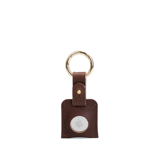 Premium Leather AirTag Keychain - Customizable and Handcrafted