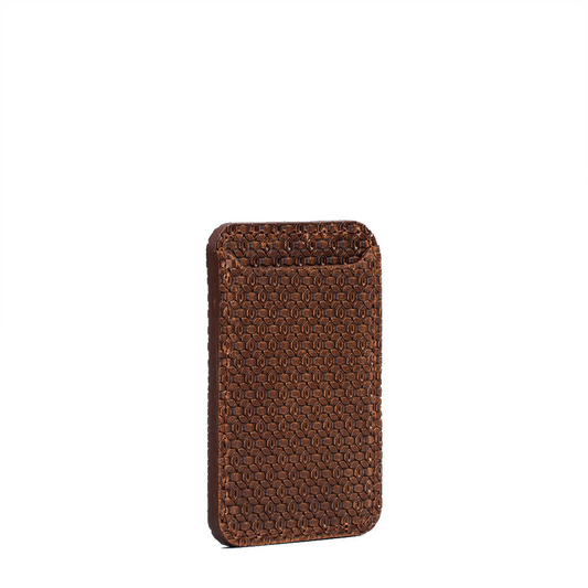 MagSafe Leather Wallet Geometric Net - Luxury Handcrafted iPhone Wallet
