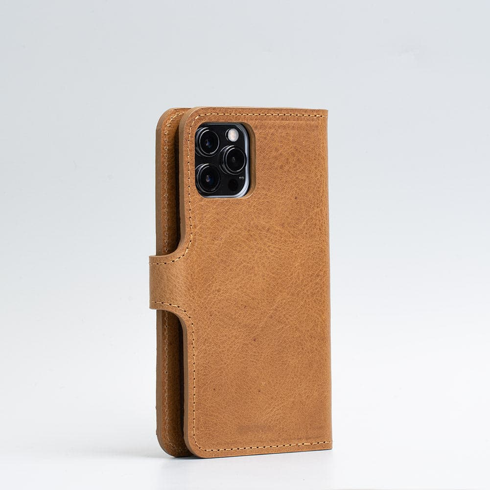 Full-grain Leather Folio Wallet with MagSafe - Spindly | Genuine Leather iPhone Case