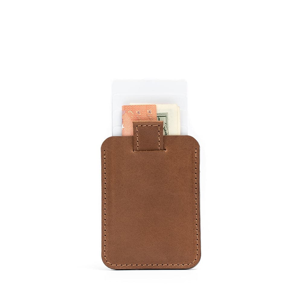 Stylish Leather Magsafe Wallet for up to 6 Cards - Italian Full-Grain Leather