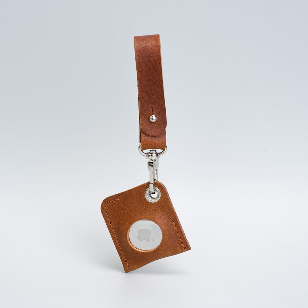 Premium Leather AirTag Bag Charm - Stylish and Functional