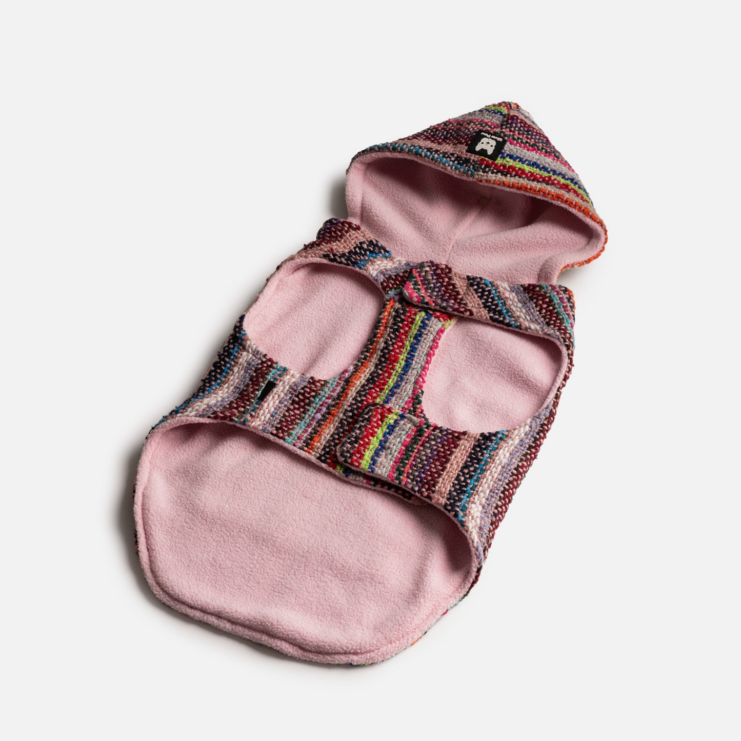 Baja Dog Poncho - Pink | Fashionable and Functional Dog Jacket