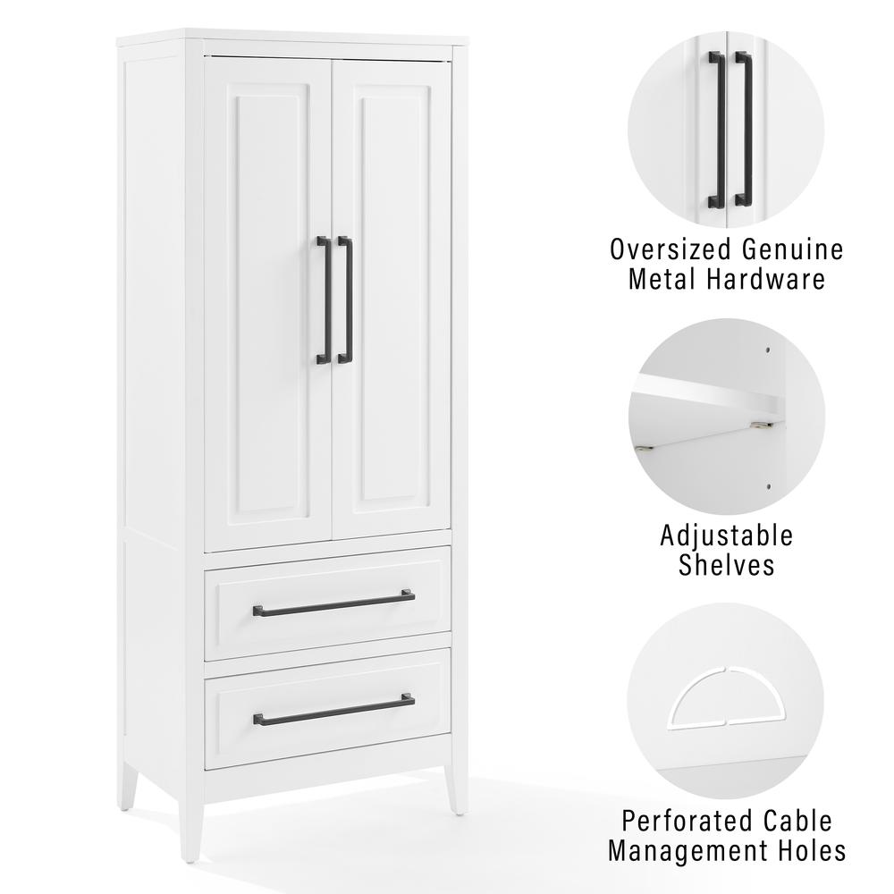 Genevieve Storage Pantry White - Versatile Kitchen Organization and Storage