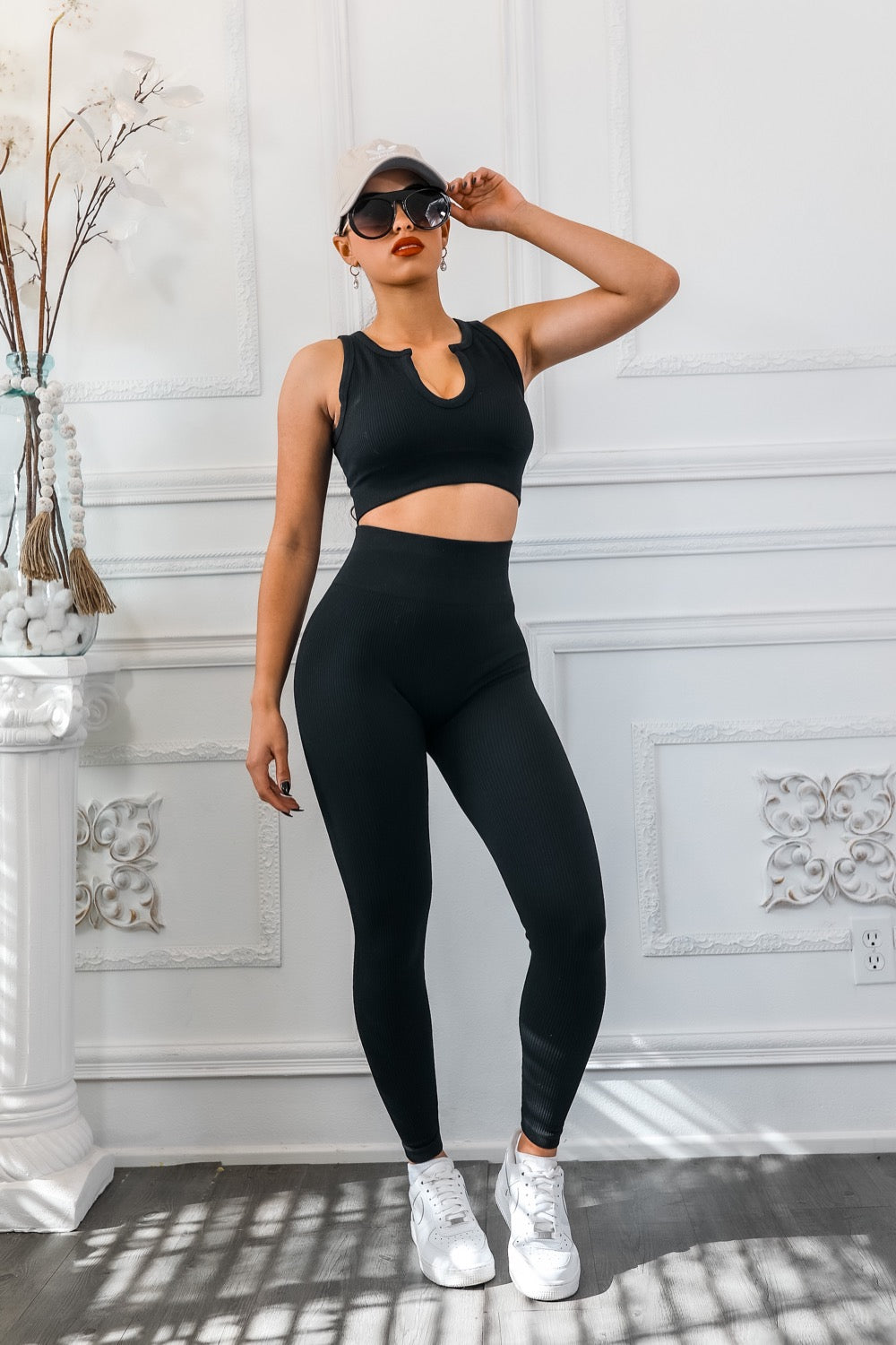 Next Level Ribbed Snatched Active Wear Pant Set | High Quality & Contouring Fabric