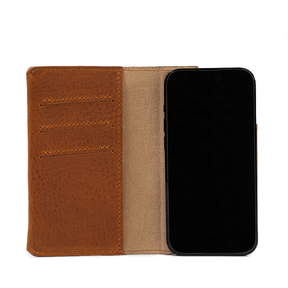 iPhone 14 series Leather Folio Case Wallet with MagSafe - The Perfect Combination of Style and Functionality