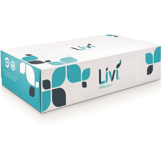 Livi Solaris Paper 2-ply Facial Tissue - Soft, Eco-friendly, Embossed