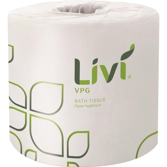 Livi Solaris Paper Two-ply Bath Tissue - White - 500 Sheets/Roll - Eco-friendly - Soft - Individually Wrapped - 96 / Carton