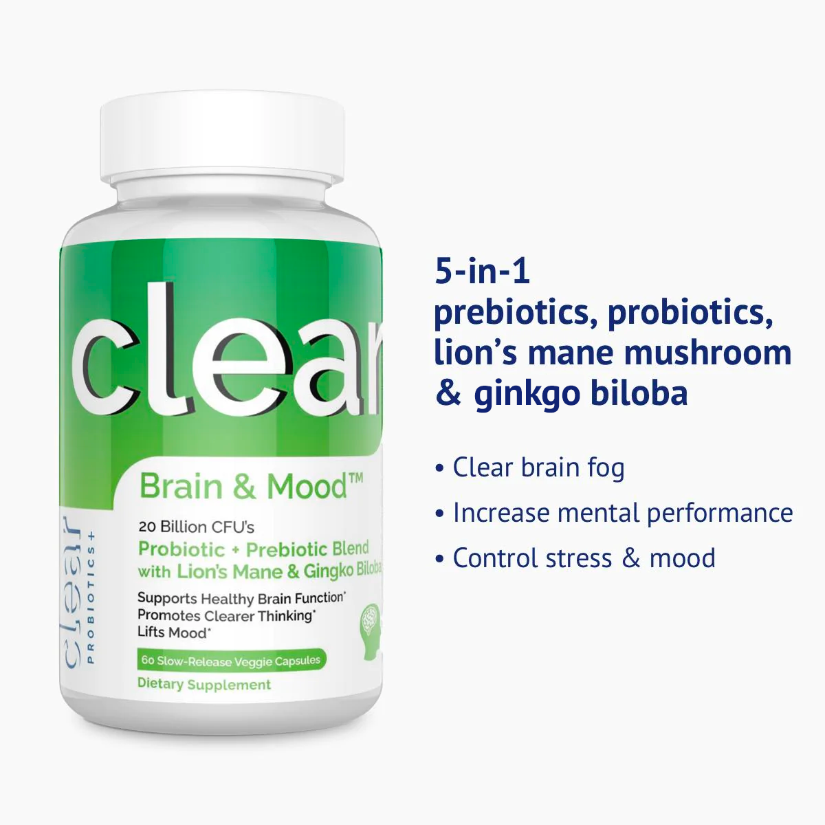 Clear Brain & Mood - Improve Focus, Clarity, and Mood