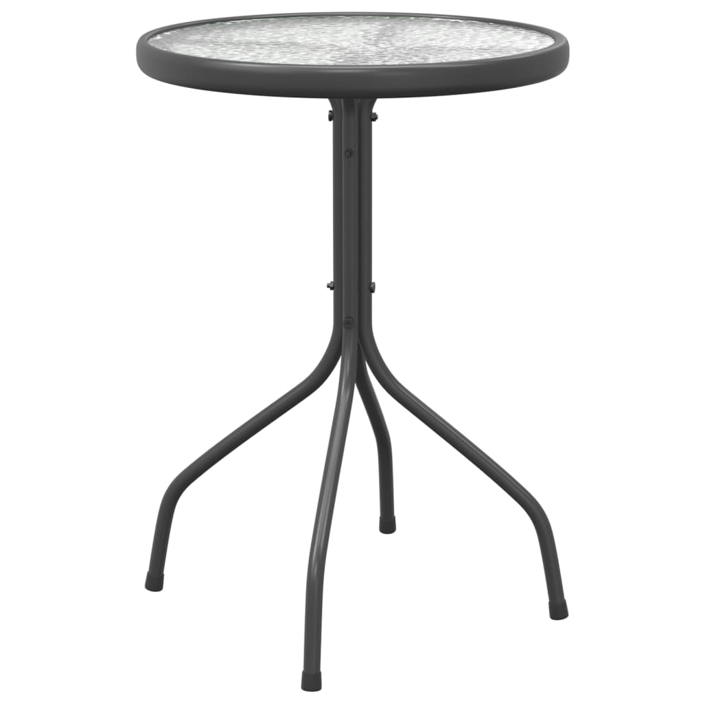 vidaXL Patio Table Ø19.7"x28" Steel Anthracite - Stylish and Durable Outdoor Furniture