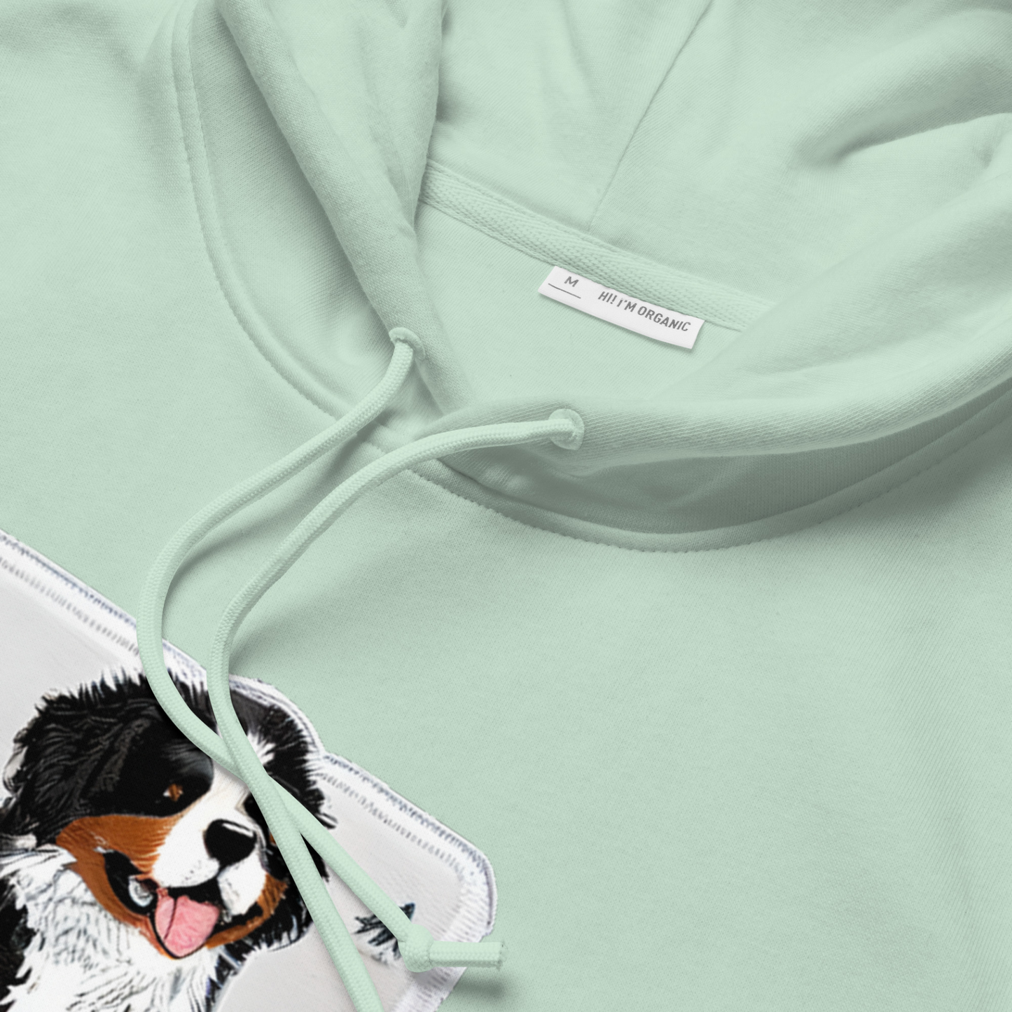 D˙Bern Designe Women's ECO/Organic Fitted Bernese Mountain Dog Hoodie