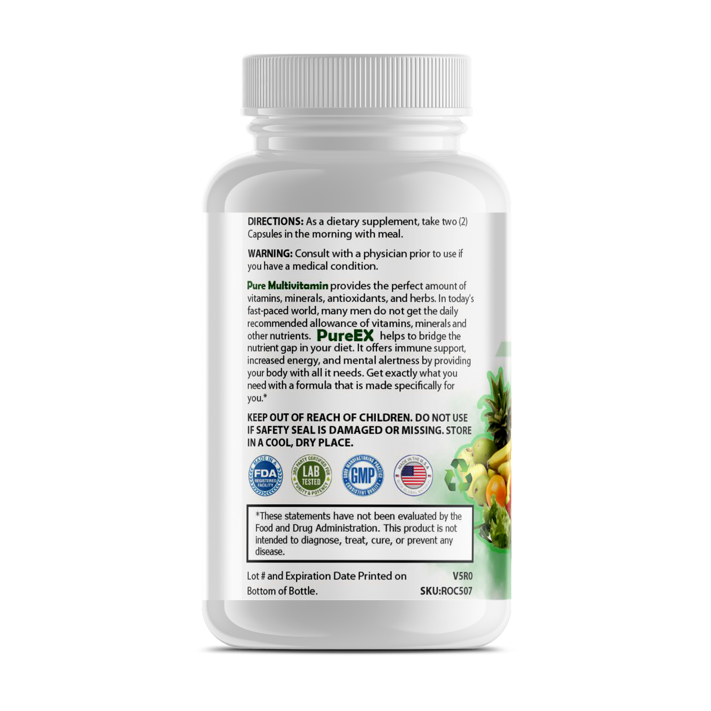 Pure Multi-Vitamins Mens - Essential Nutrients for Men's Health