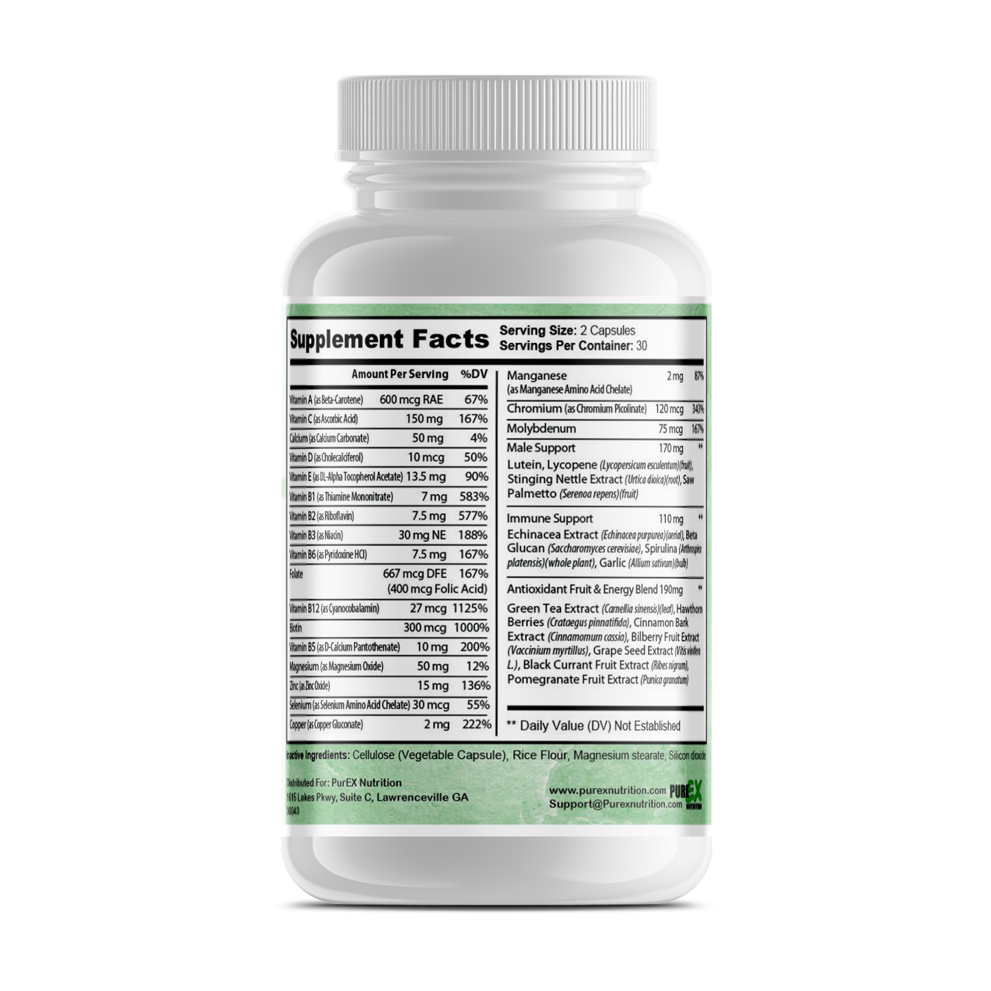 Pure Multi-Vitamins Mens - Essential Nutrients for Men's Health