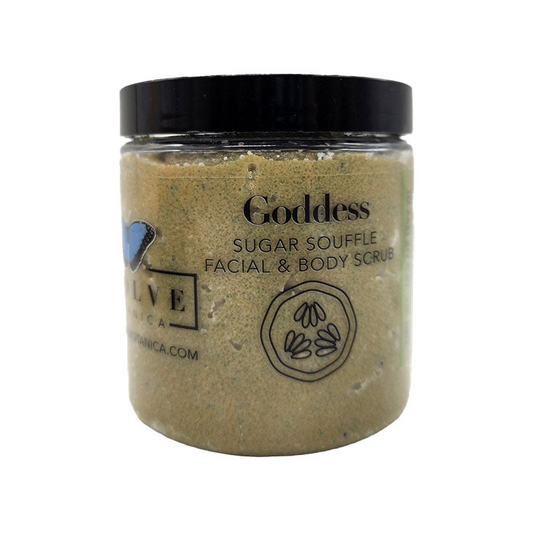 Goddess Facial and Body Scrub - Detoxifying Clay, Shea Butter, Cucumber Seed Oil