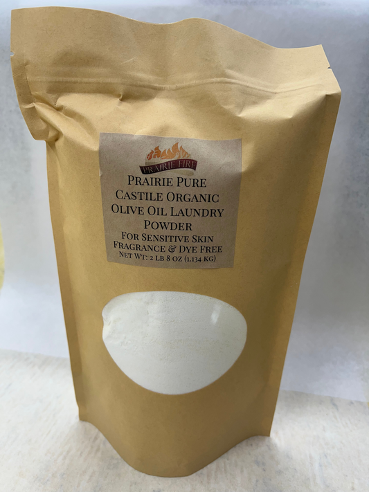 Pure Castile Organic Olive Oil Fragrance and Dye Free Laundry Powder Detergent